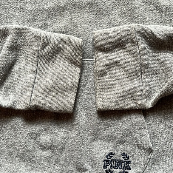 Penn State Victoria Secret Large long sleeve quarter 1/4 zip blue white gray - Picture 5 of 10